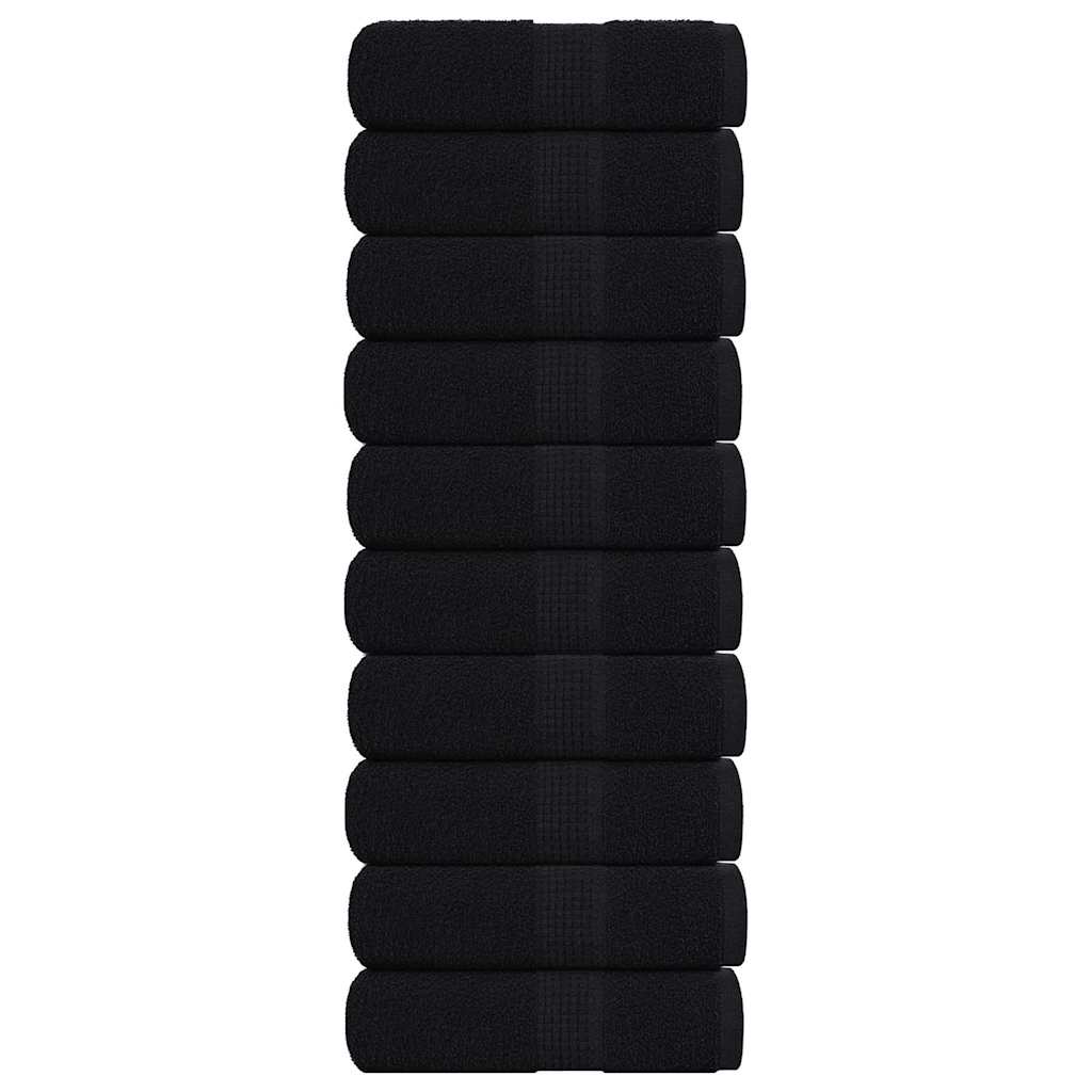 10 db FROGN mosdótörlő fekete 30 x 30 cm 360 g/m²