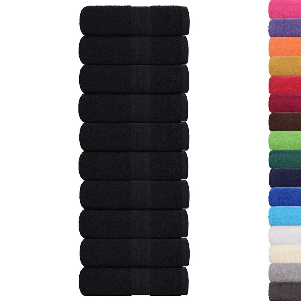 10 db FROGN mosdótörlő fekete 30 x 30 cm 360 g/m²