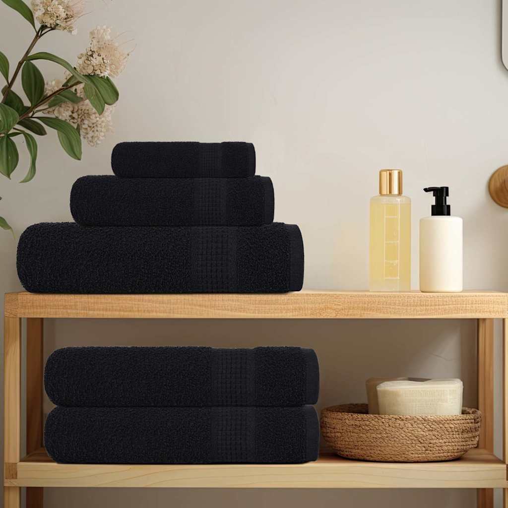 10 db FROGN mosdótörlő fekete 30 x 30 cm 360 g/m²