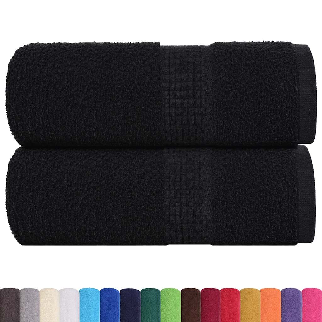 2 db vendégtörölköző FROGN fekete 30 x 50 cm 360 g/m²