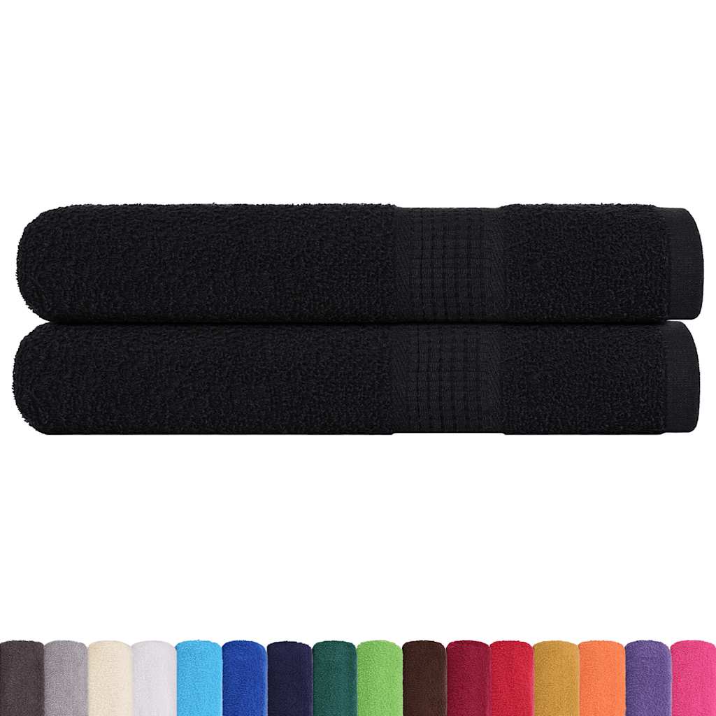 2 db FROGN törölköző fekete 100 x 200 cm 360 g/m²