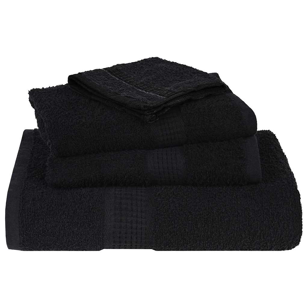 4 db FROGN törölköző fekete 100 x 200 cm 360 g/m²