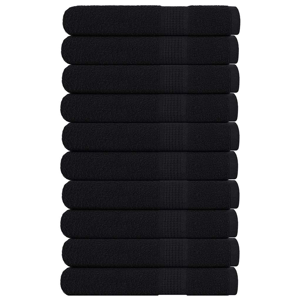 10 db FROGN törölköző fekete 100 x 200 cm 360 g/m²