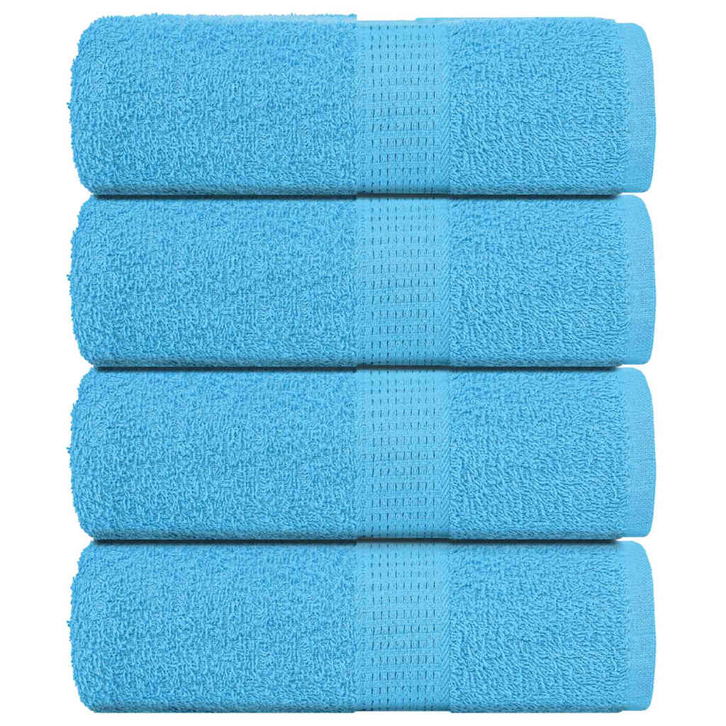 4 db türkizkék FROGN mosdótörölköző 30 x 30 cm 360 g/m²