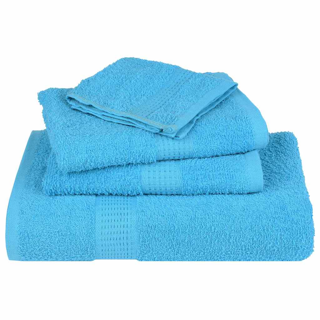 4 db türkizkék FROGN mosdótörölköző 30 x 30 cm 360 g/m²