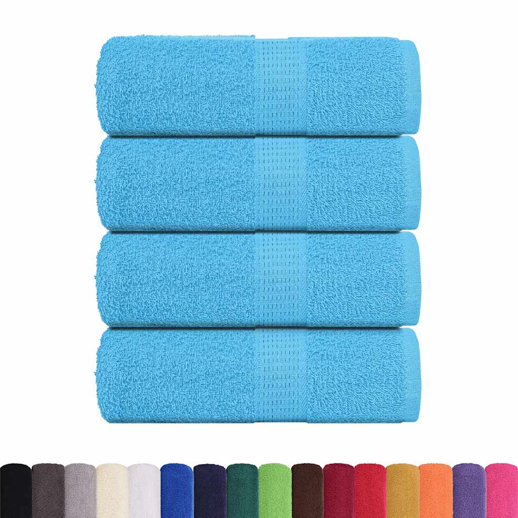 4 db türkizkék FROGN vendégtörölköző 30 x 50 cm 360 g/m²