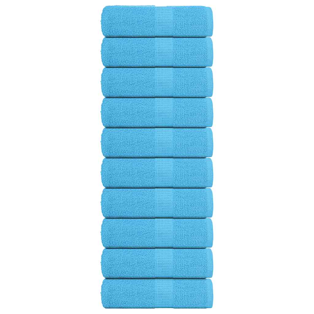 10 db türkizkék FROGN vendégtörölköző 30x50 cm 360 g/m²