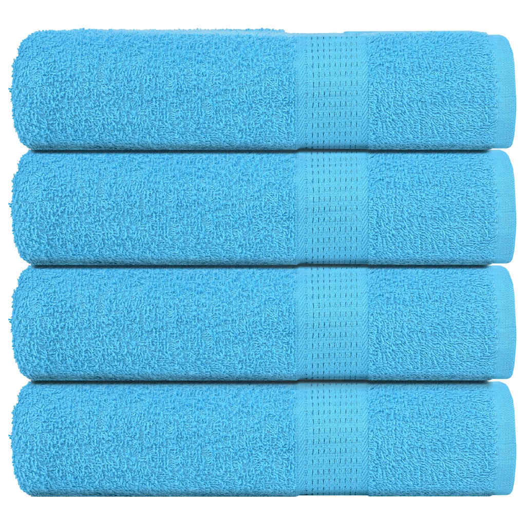 4 db türkizkék FROGN kéztörlő 50 x 100 cm 360 g/m²