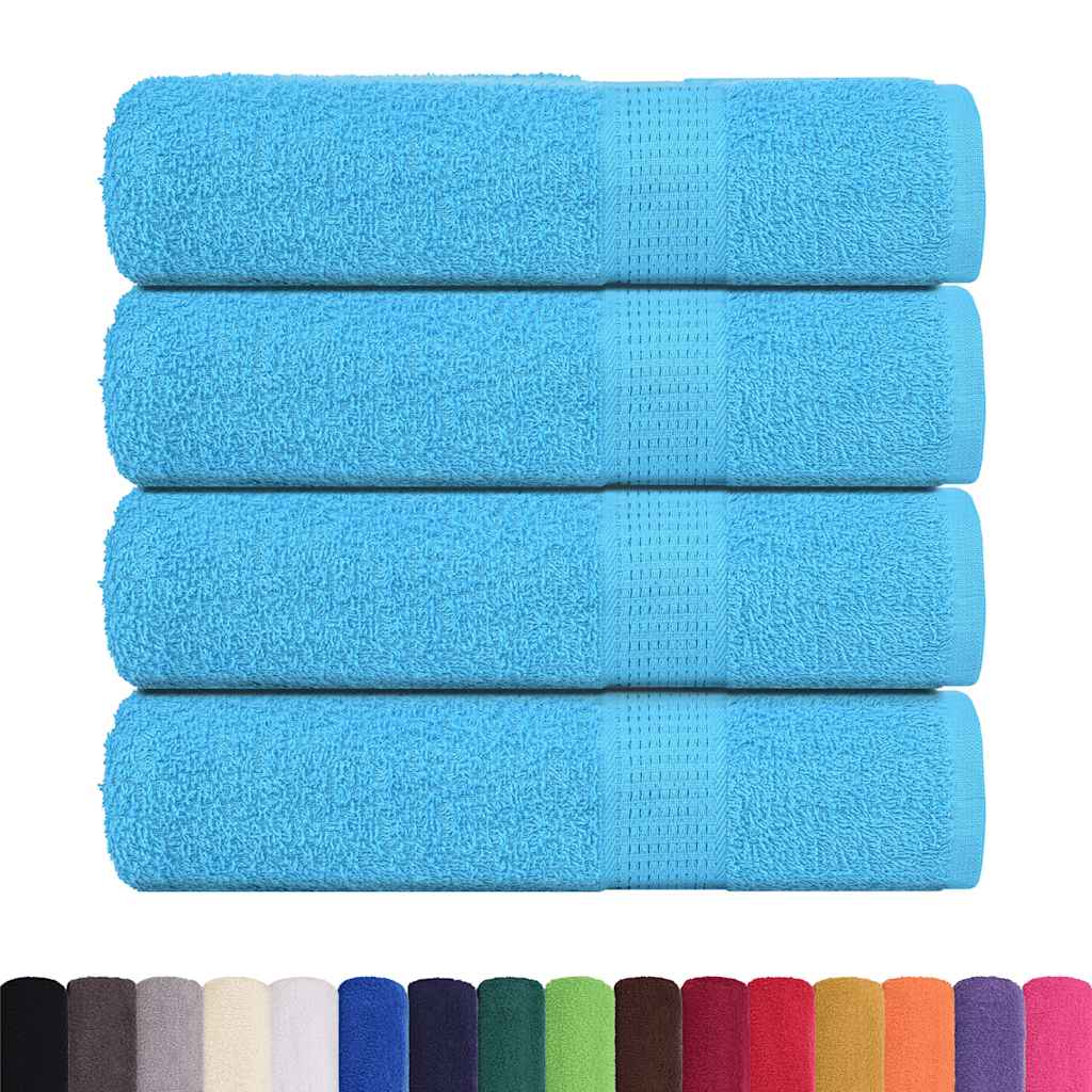 4 db türkizkék FROGN kéztörlő 50 x 100 cm 360 g/m²