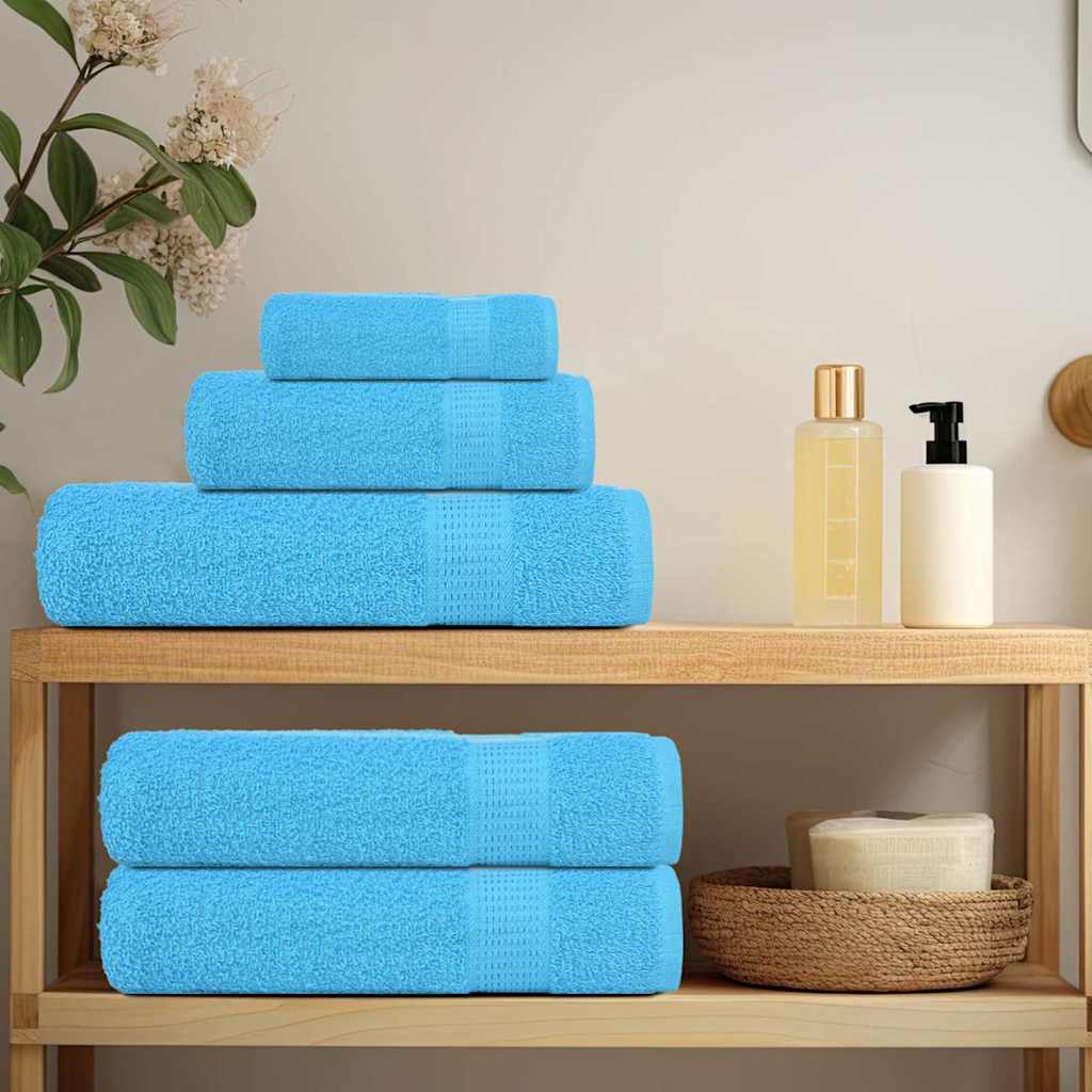 4 db türkizkék FROGN kéztörlő 50 x 100 cm 360 g/m²