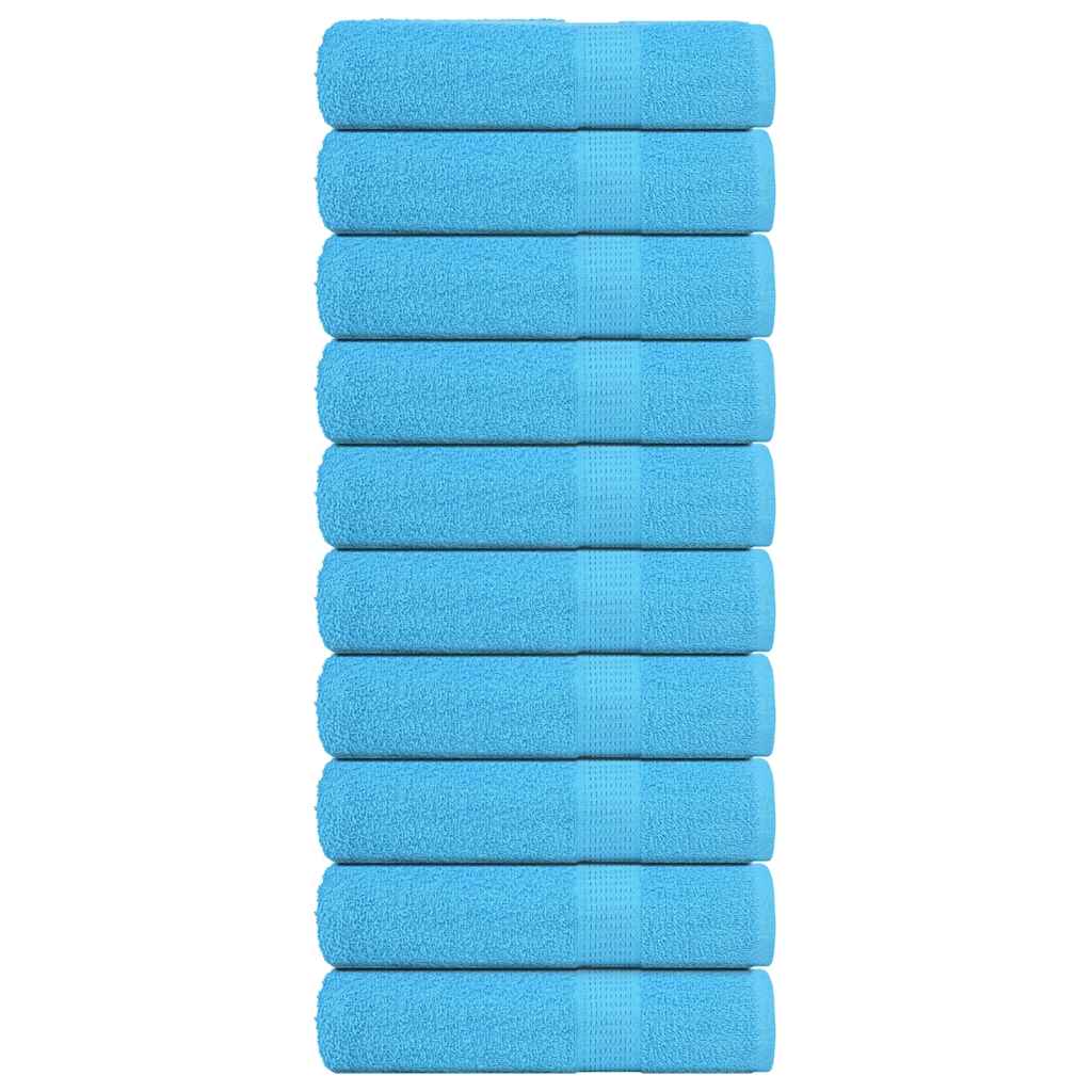 10 db türkizkék FROGN kéztörlő 50 x 100 cm 360 g/m²