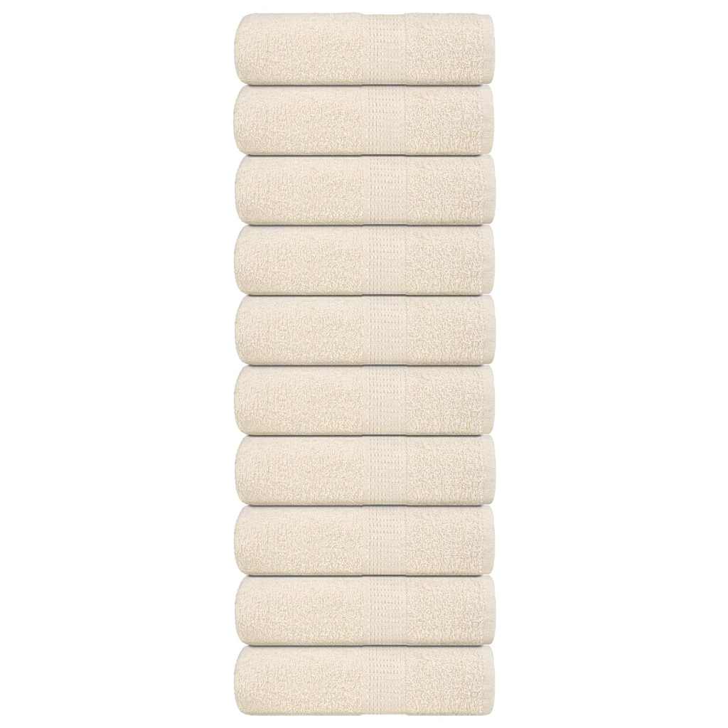 10 db krémszínű FROGN mosdótörlő 30 x 30 cm 360 g/m²