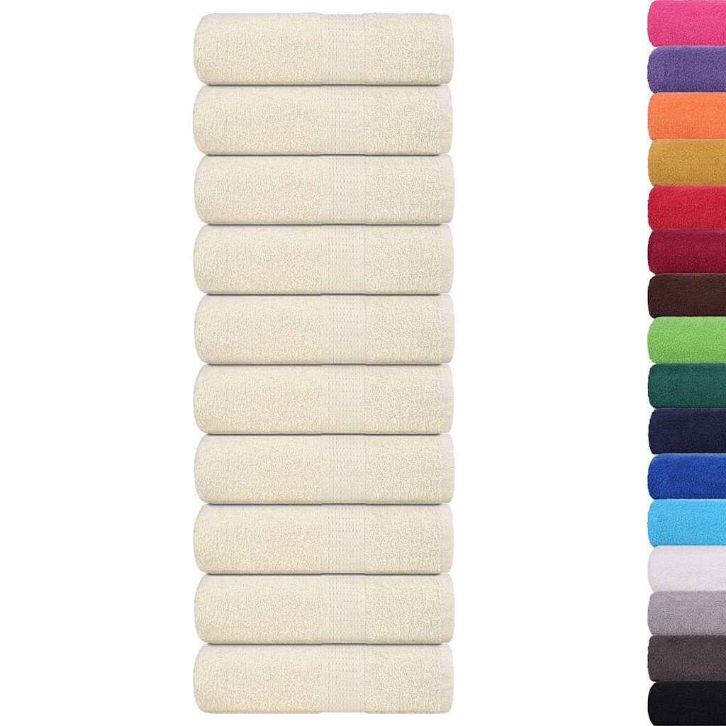 10 db krémszínű FROGN mosdótörlő 30 x 30 cm 360 g/m²