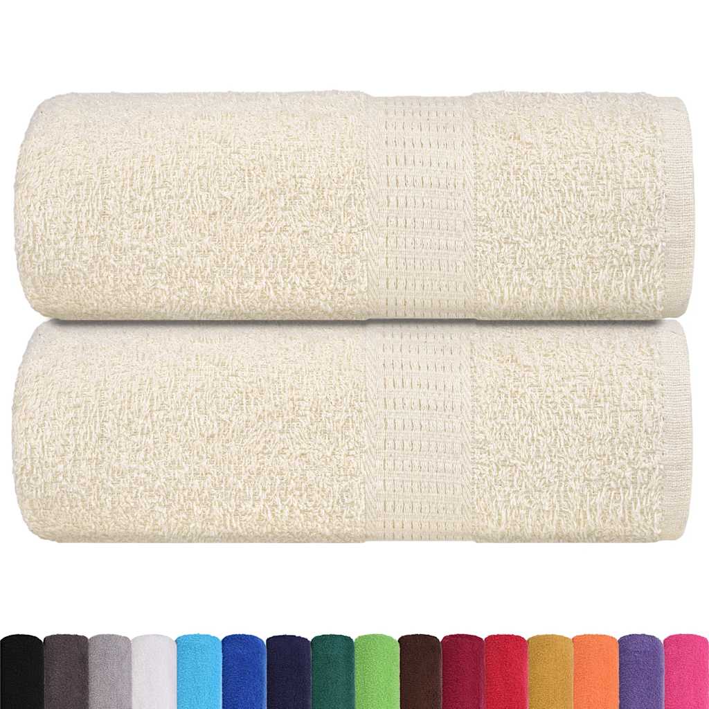 2 db krémszínű vendégtörölköző FROGN 30 x 50 cm 360 g/m²