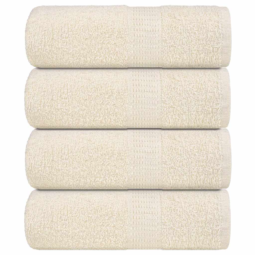 4 db krémszínű vendégtörölköző FROGN 30 x 50 cm 360 g/m²