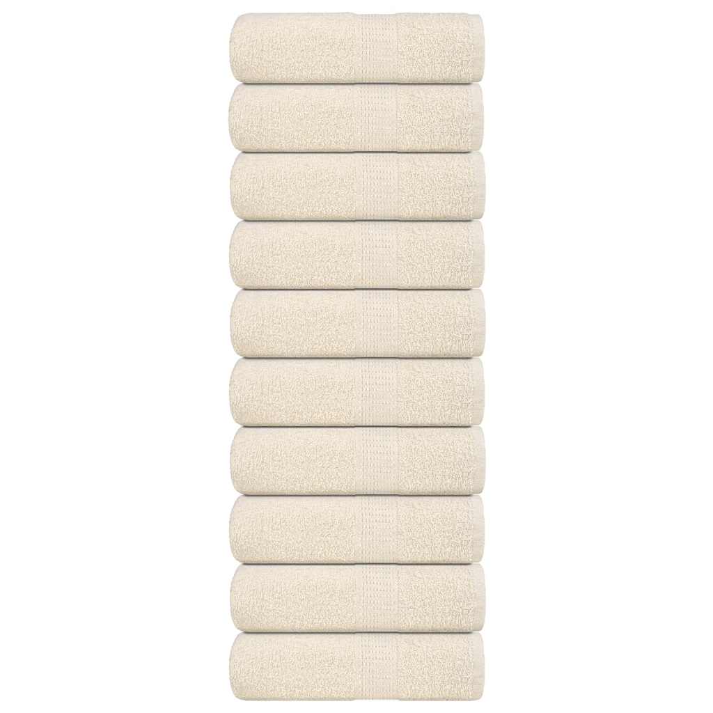 10 db FROGN vendégtörölköző krémszínű 30 x 50 cm 360 g/m²