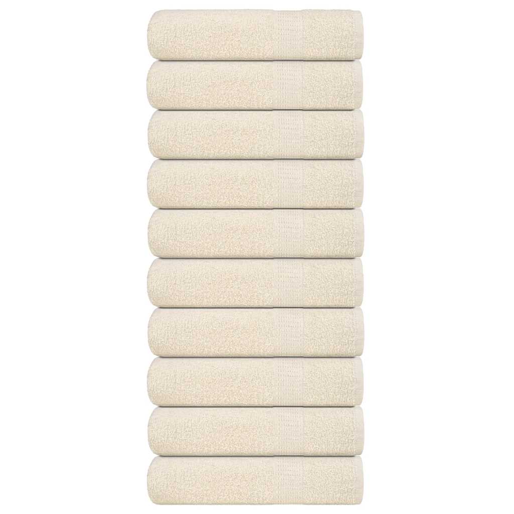 10 db krémszínű FROGN kéztörlő 50 x 100 cm 360 g/m²