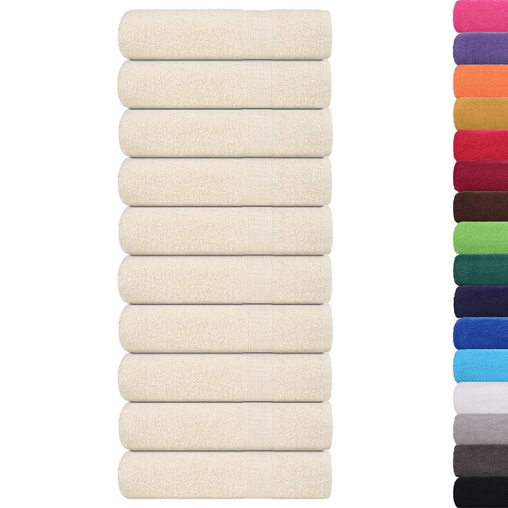 10 db krémszínű FROGN kéztörlő 50 x 100 cm 360 g/m²