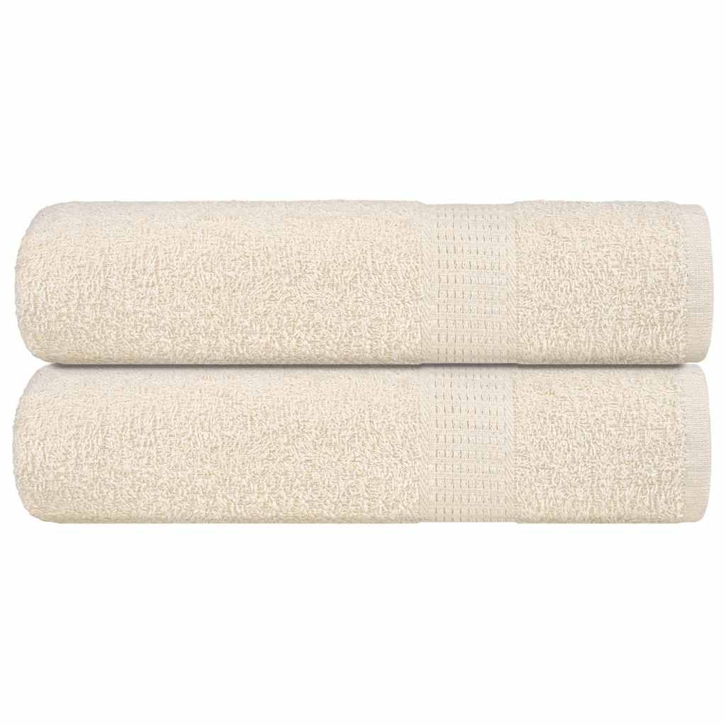 2 db krémszínű FROGN zuhanytörölköző 70 x 140 cm 360 g/m²