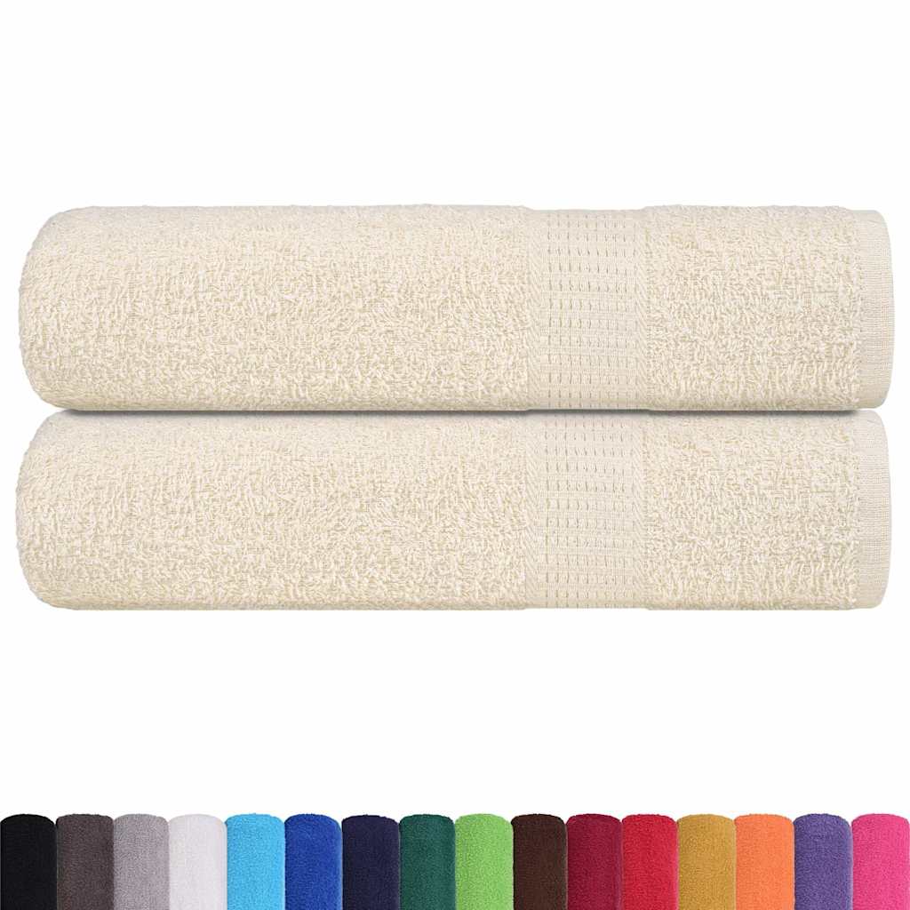 2 db krémszínű FROGN zuhanytörölköző 70 x 140 cm 360 g/m²