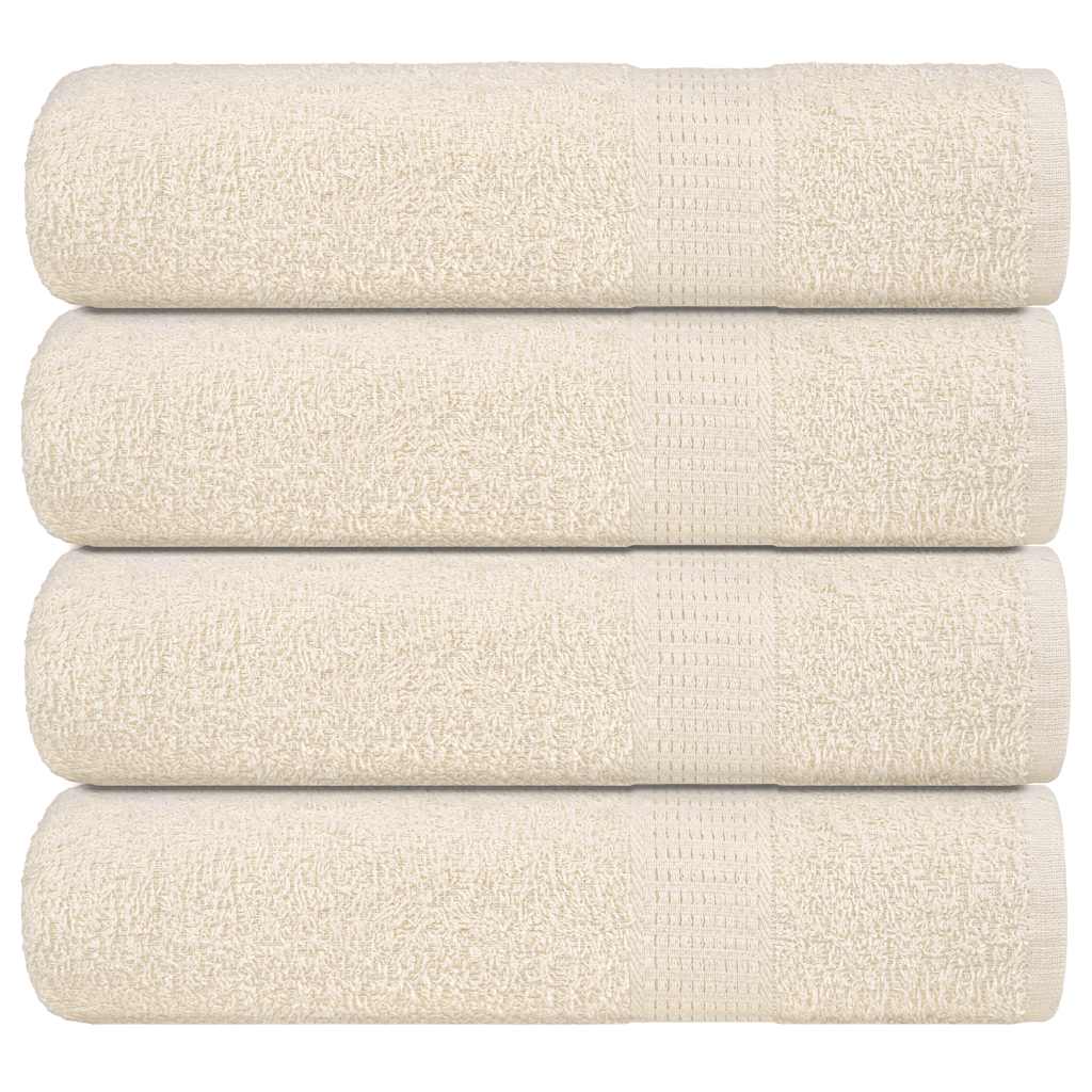 4 db krémszínű FROGN zuhanytörölköző 70 x 140 cm 360 g/m²