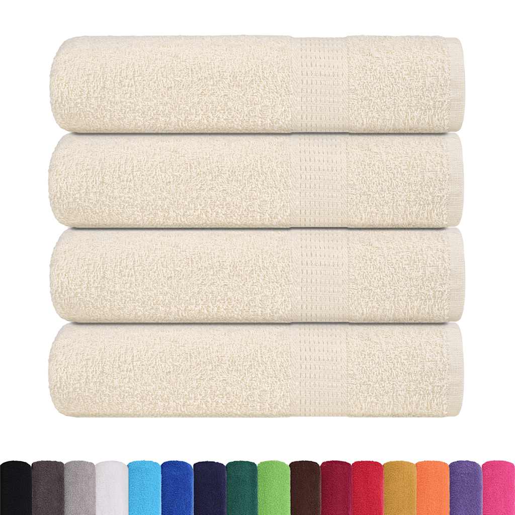 4 db krémszínű FROGN zuhanytörölköző 70 x 140 cm 360 g/m²