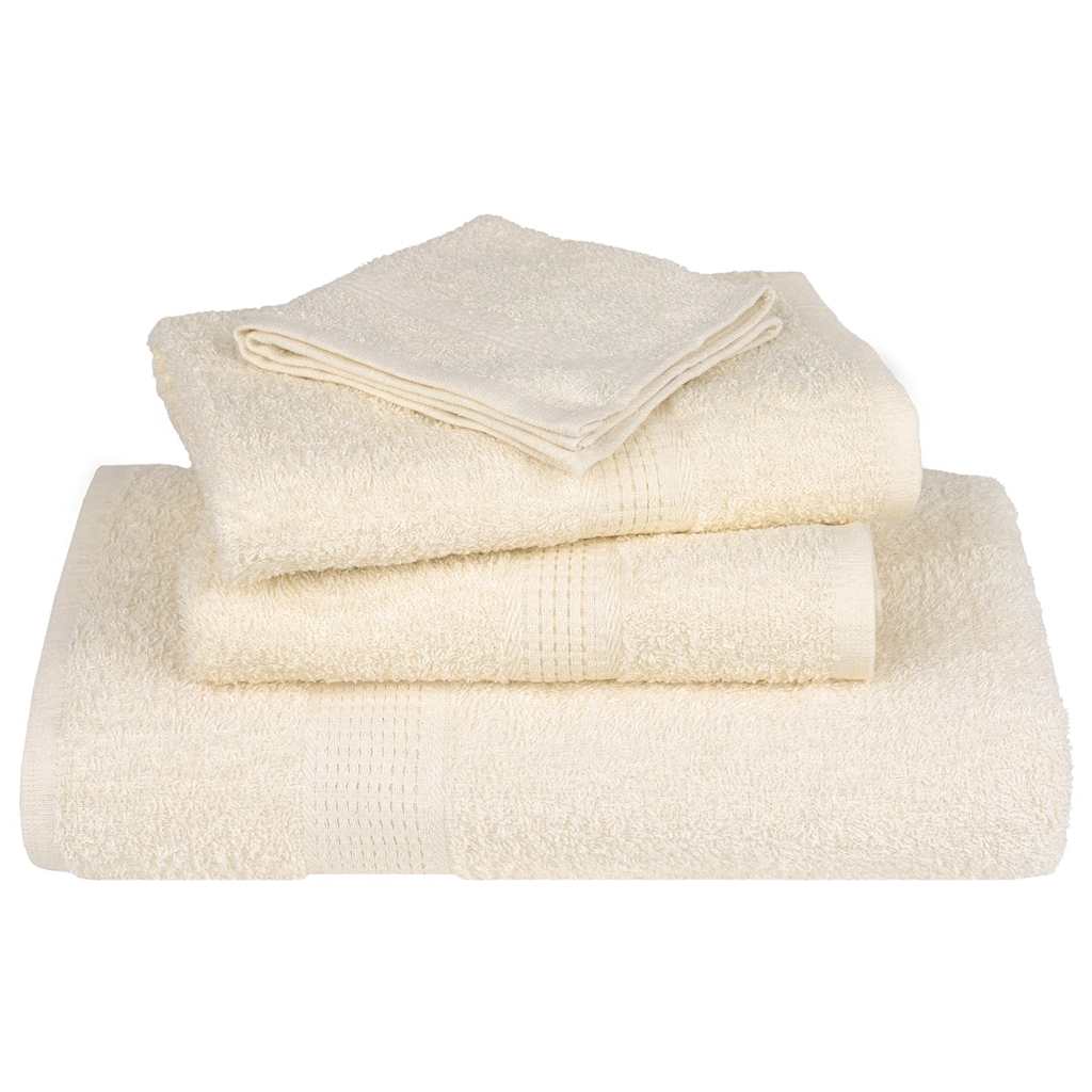 4 db krémszínű FROGN zuhanytörölköző 70 x 140 cm 360 g/m²
