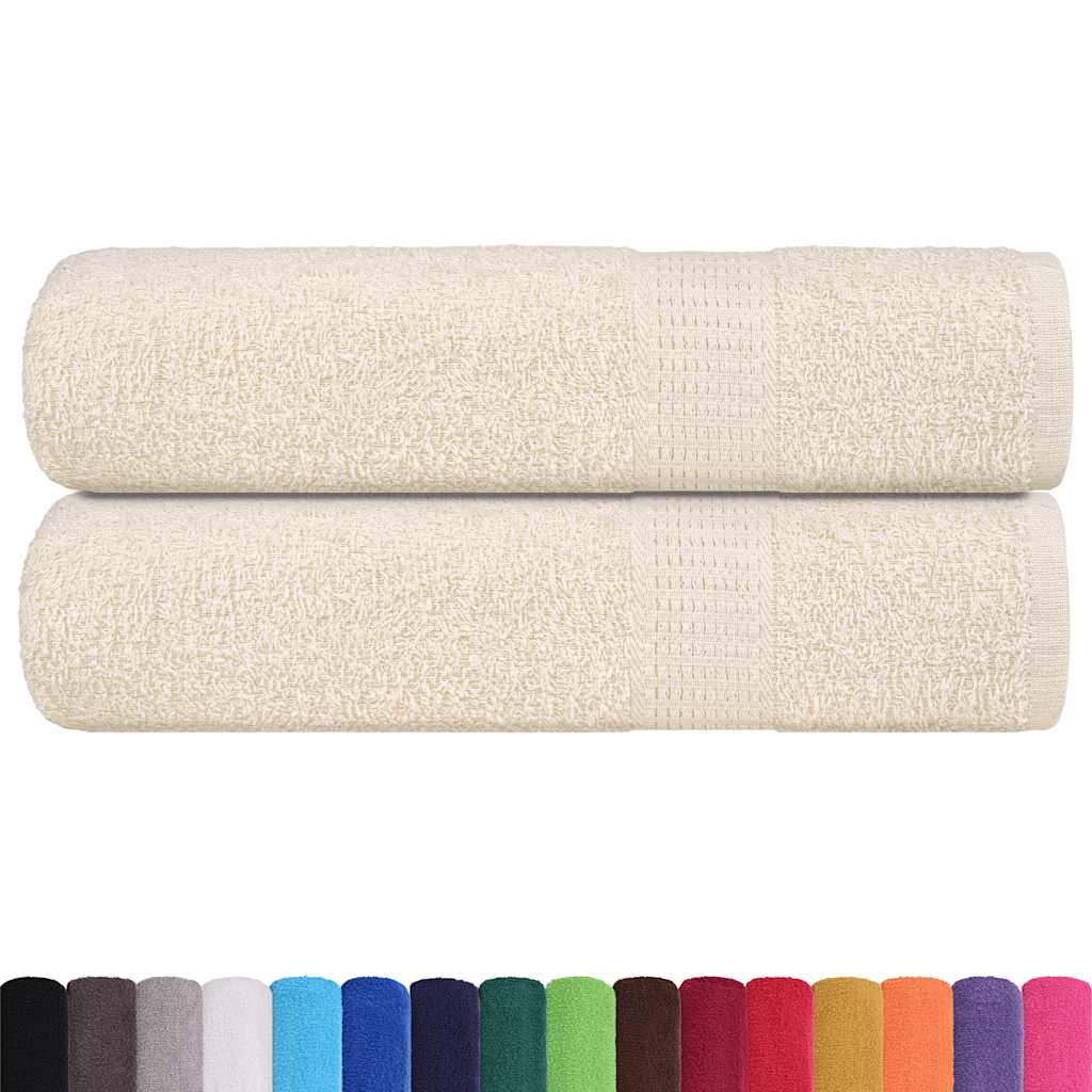 2 db krémszínű FROGN fürdőlepedő 100 x 150 cm 360 g/m²