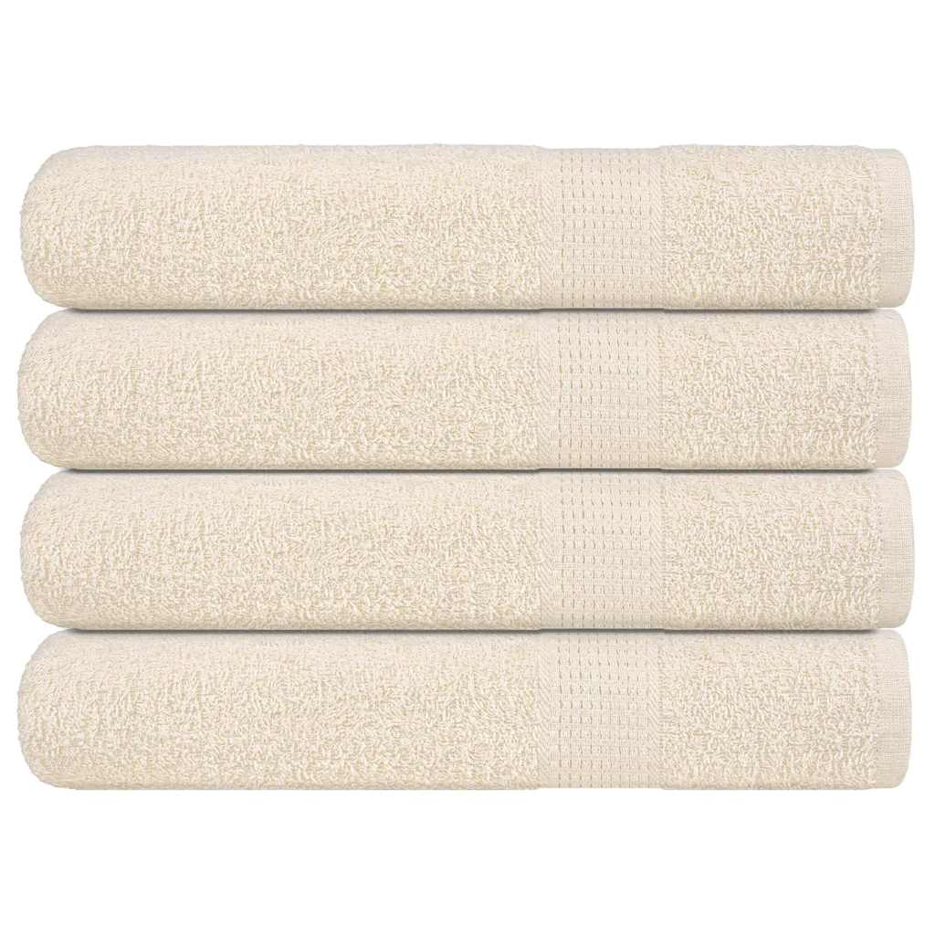 4 db krémszínű szaunatörölköző FROGN 80 x 200 cm 360 g/m²