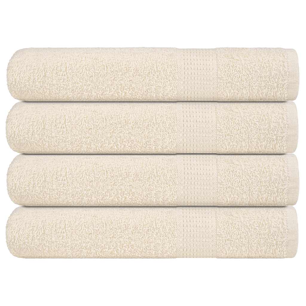 4 db krémszínű FROGN törölköző 100 x 200 cm 360 g/m²