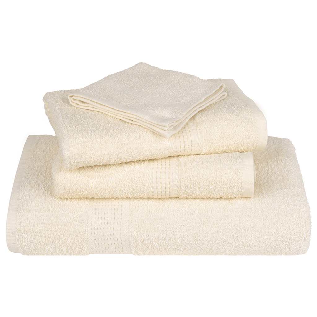 4 db krémszínű FROGN törölköző 100 x 200 cm 360 g/m²