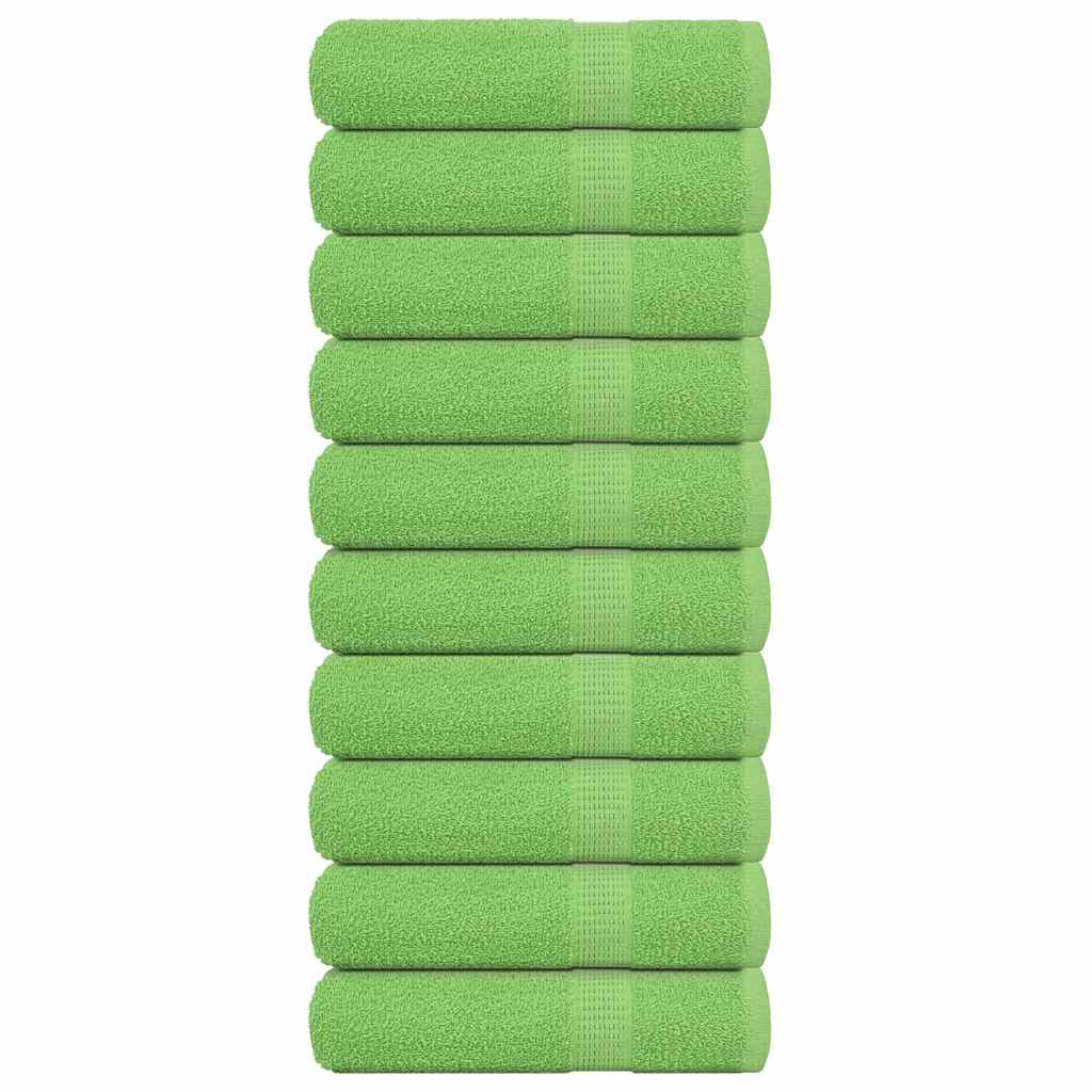 10 db FROGN kéztörlő almazöld 50 x 100 cm 360 g/m²