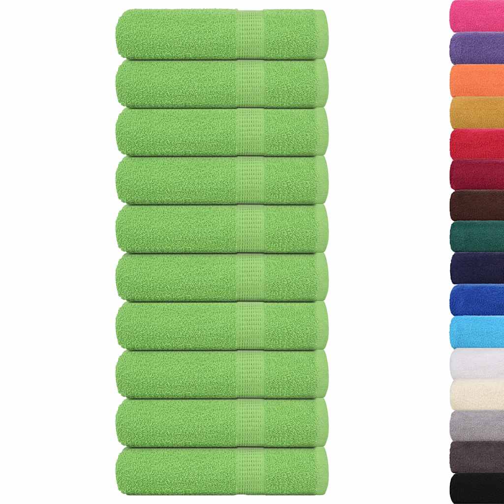 10 db FROGN kéztörlő almazöld 50 x 100 cm 360 g/m²