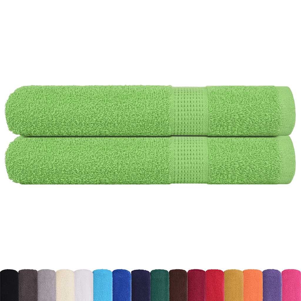 2 db FROGN törölköző almazöld 100 x 200 cm 360 g/m²