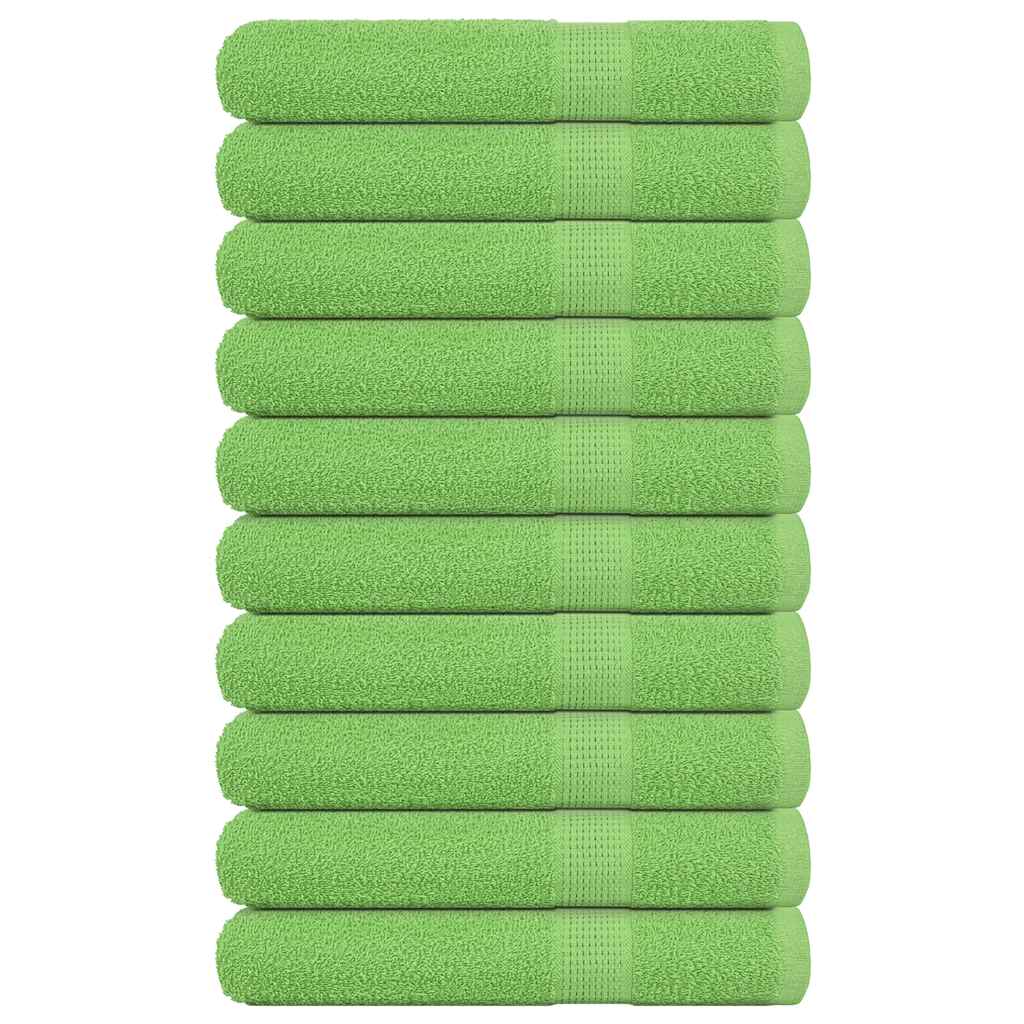 10 db FROGN törölköző almazöld 100 x 200 cm 360 g/m²
