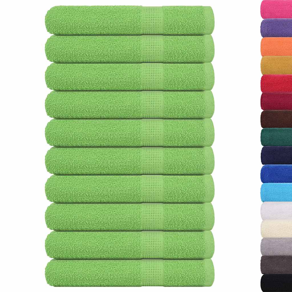 10 db FROGN törölköző almazöld 100 x 200 cm 360 g/m²