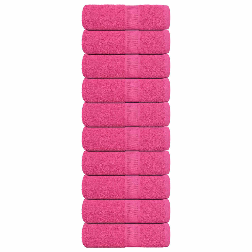 10 db rózsaszín FROGN mosdótörölköző 30 x 30 cm 360 g/m²