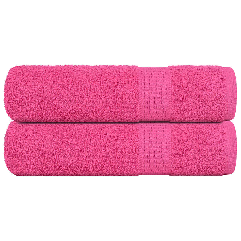 2 db FROGN mintás kéztörlő rózsaszín 50 x 100 cm 360 g/m²