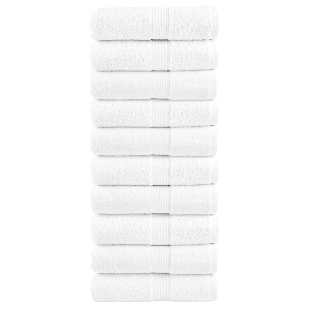 prémium mosdótörölköző SOLUND 10 db fehér 30 x 30 cm 600 g/m²