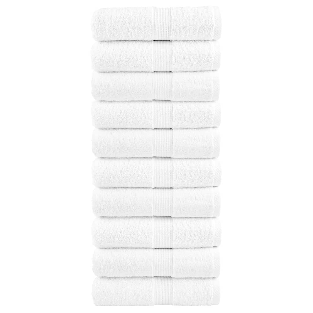 10 db prémium vendégtörölköző SOLUND fehér 30 x 50 cm 600 g/m²