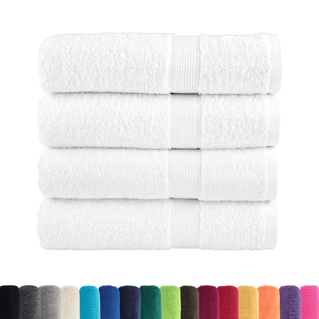 prémium kéztörlő SOLUND 4 db fehér 50 x 100 cm 600 g/m²