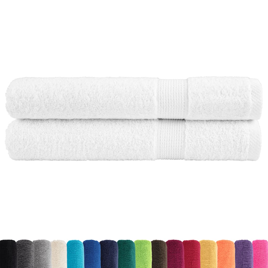 prémium szaunatörölköző SOLUND 2 db fehér 80 x 200 cm 600 g/m²