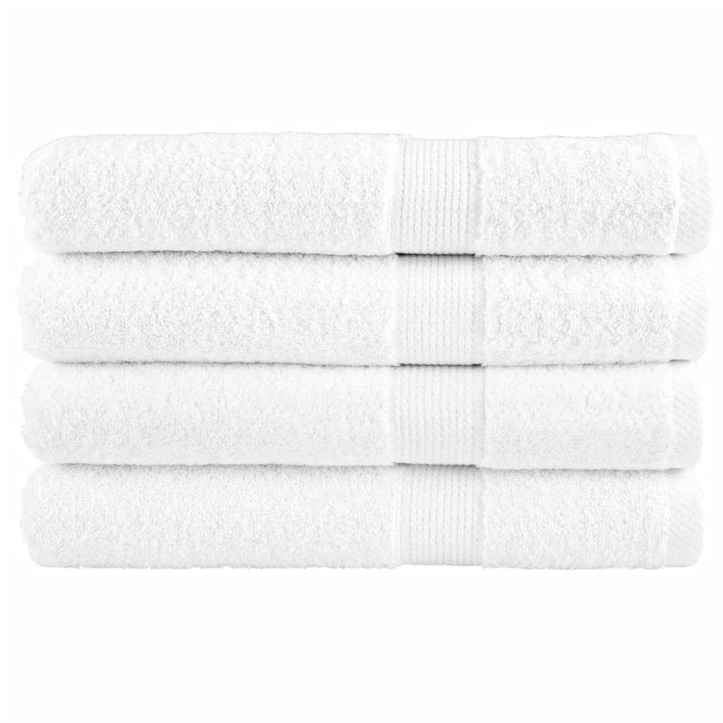 4 db prémium szaunatörölköző SOLUND fehér 80 x 200 cm 600 g/m²