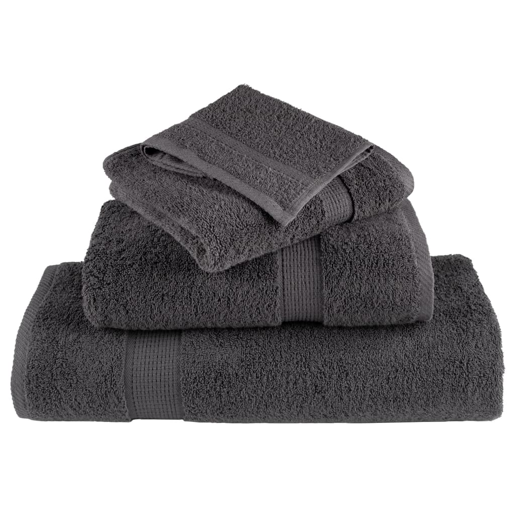 prémium SOLUND mosdótörlőkendők 50 db antracitszürke 30 x 30 cm 600 g/m²