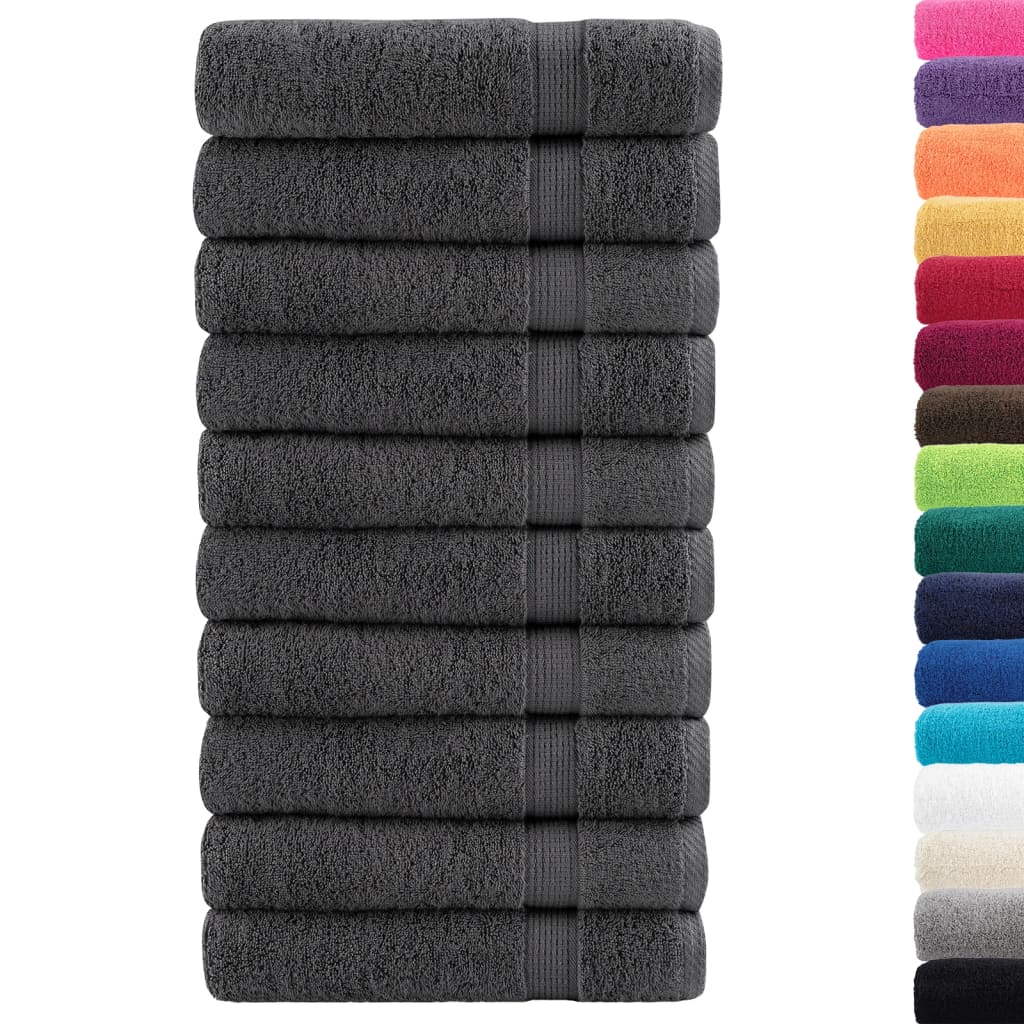prémium kéztörlő SOLUND 50 db antracitszürke 50 x 100 cm 600 g/m²
