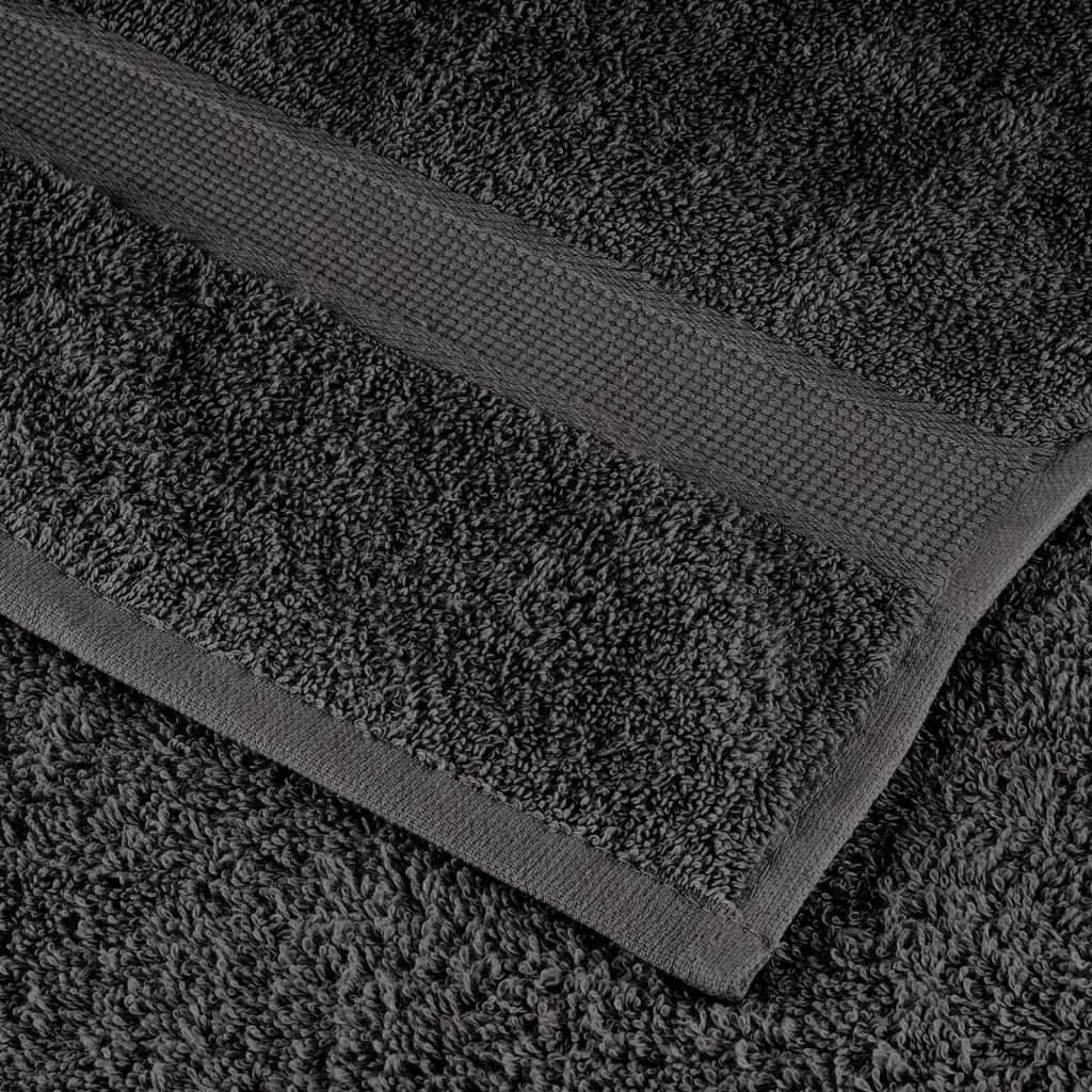 prémium szaunatörölköző SOLUND 2 db antracitszürke 80x200 cm 600 g/m²
