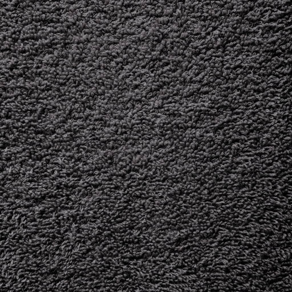 4 db prémium szaunatörölköző SOLUND antracitszürke 80x200 cm 600 g/m²