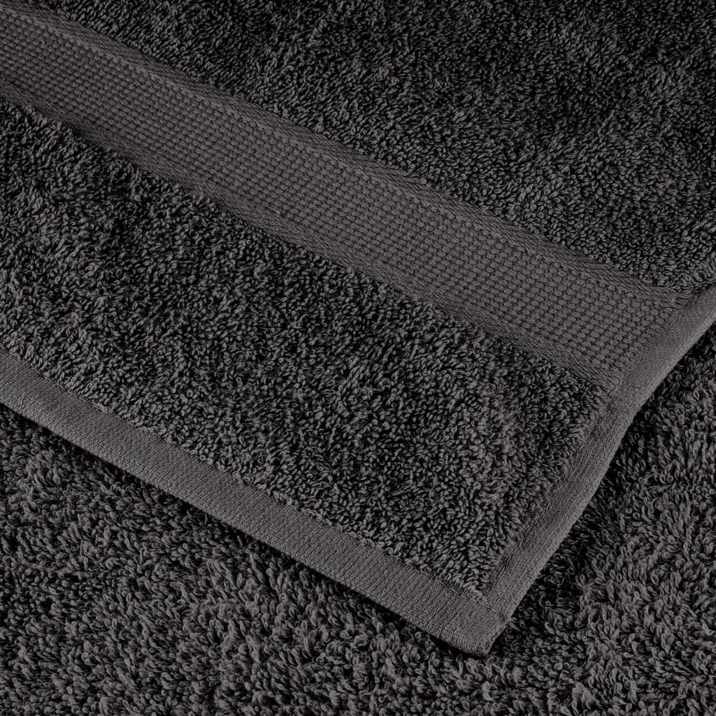 prémium szaunatörölközők SOLUND 50 db antracitszürke 80x200 cm 600 g/m²