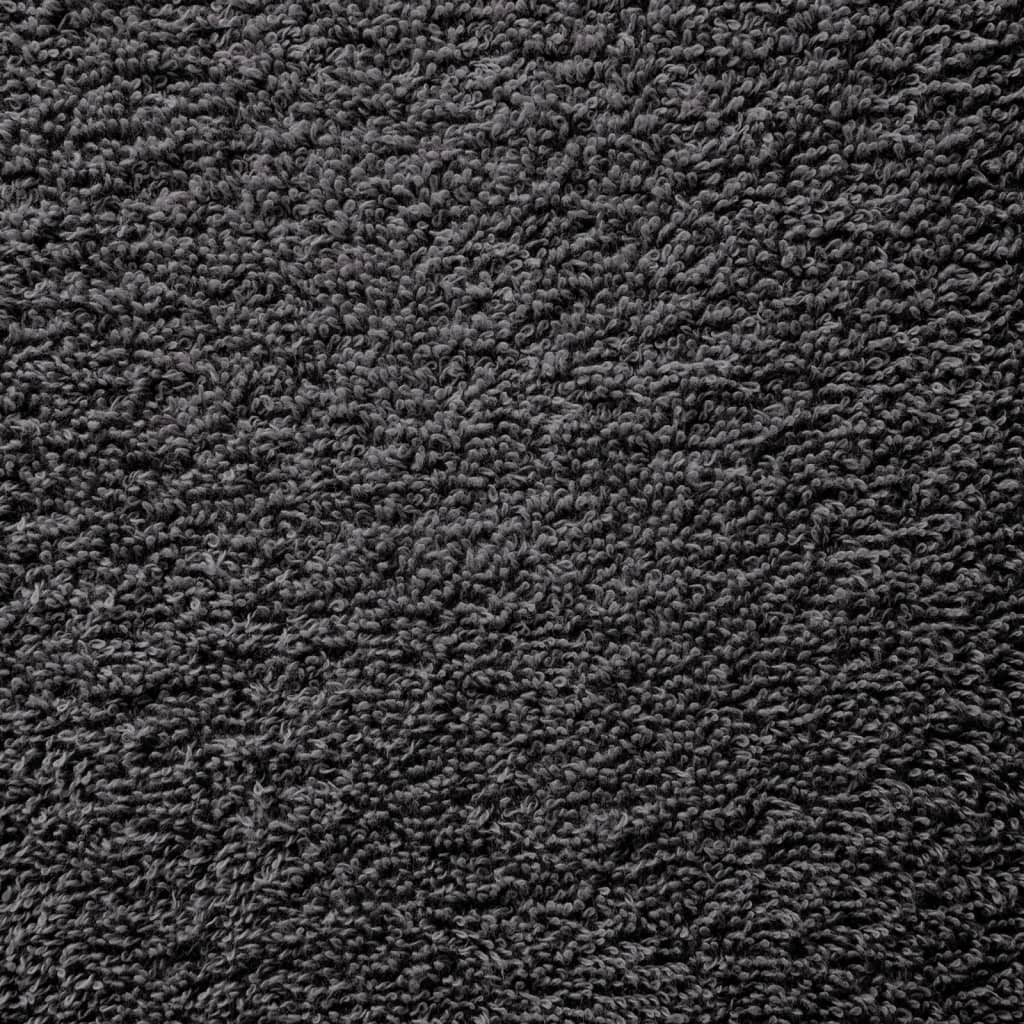 prémium szaunatörölközők SOLUND 50 db antracitszürke 80x200 cm 600 g/m²