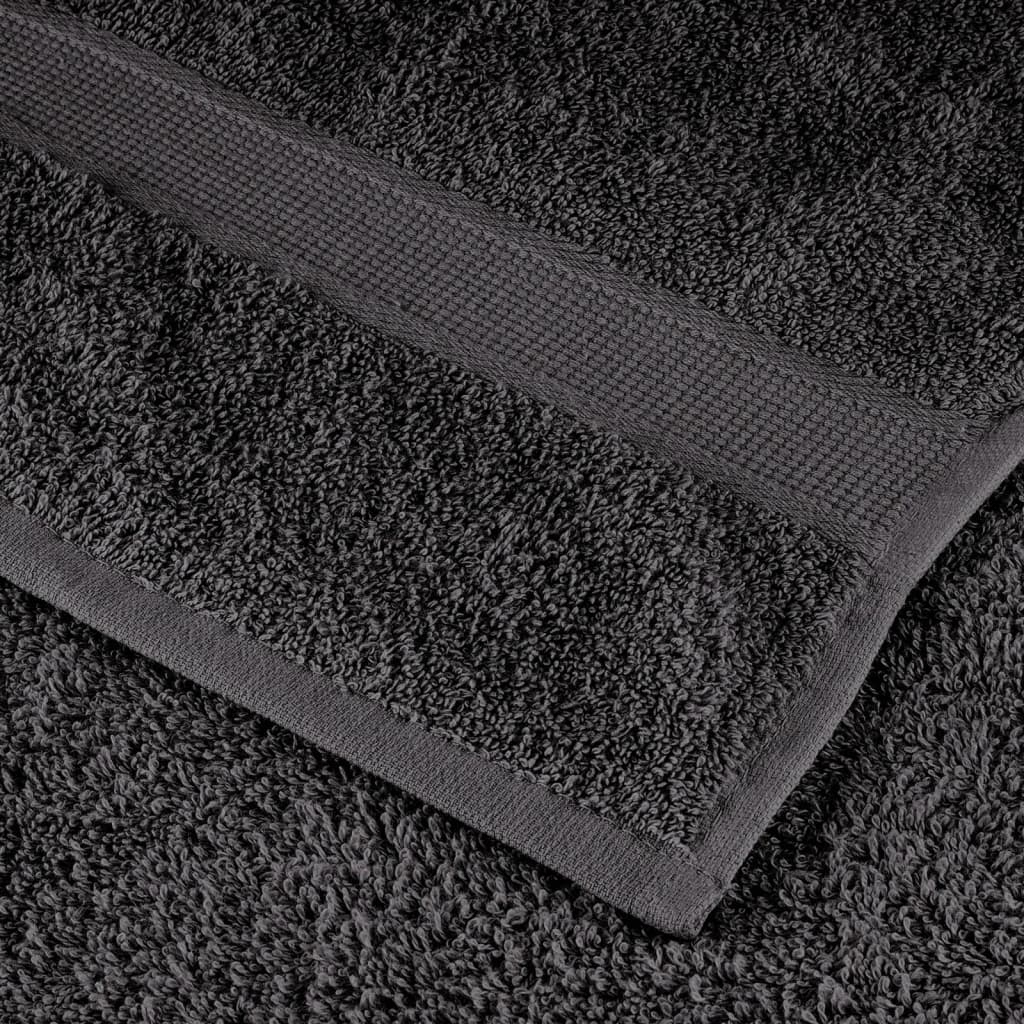 10 db prémium SOLUND törölköző antracitszürke 100 x 200 cm 600 g/m²